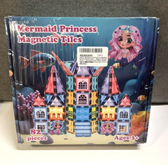 New – Little Pi Mermaid Princess 82 Pieces Magnetic Building Blocks Castle
