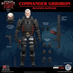 Operation: Monster Force Season 03 (Part 1) Commander Gridiron 1/12 Scale NIB
