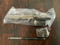 ThreeA 3A Ashley Wood weapons lot 1/6 scale Gatling gun with bullets and sword.