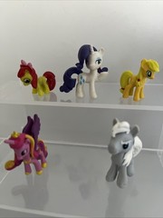 Bundle Lot Little Pony Mini Hasbro Figures Set 5 Pony’s & Unicorns 1.5”-2” Tall