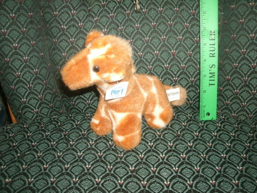 PIER 1 * GIRAFFE * 7″ Plush * STUFFED ANIMAL Toy * EUC * Indonesia
