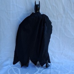 1998 Dc Comics Batman Heroes Black Action Figure with Cape Plastic Fabric