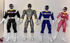 1997 Power Rangers In Space Set of 4 Figures 5”Bandai 97