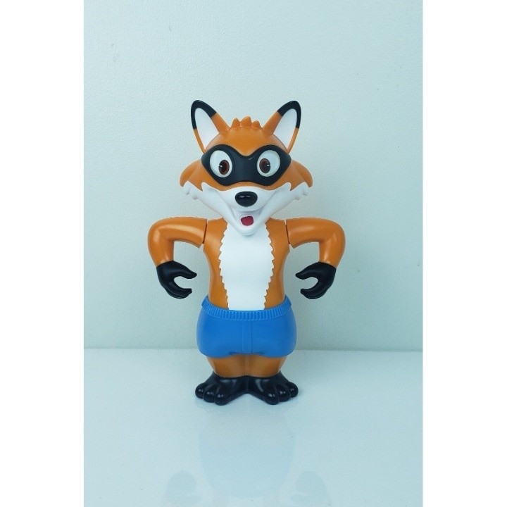 10″ Fox Bandit Masked Figure Posable Plastic PVC just fox no extra parts