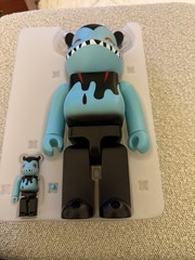 400% and 100% Devilman x Byron Bearbrick by Medicom Shoko Nakazawa