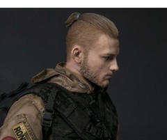 1/6 male head soldier hair Bun for 12″ figure hot toys phicen ganghood ❶USA❶