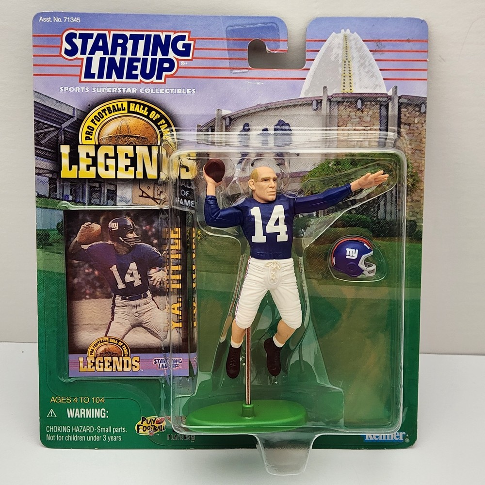 Starting Lineup 1998 Pro Football Hall of Fame Legends Y.A. Tittle #14 1:18 Fig.