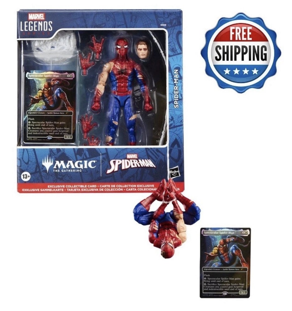 MARVEL LEGENDS MAGIC THE GATHERING SPECTACULAR SPIDER-MAN 6″ FIGURE WITH CARD