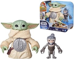 Star Wars Knuddelspaß Grogu, 16,5 cm große elektronische Action-Figur & Anzellan