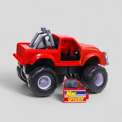 MACGYVER GLASSLITE BRAZIL VEHICLE SET MONSTER TRUCK + FERRARI VINTAGE 80’S