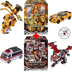 Metal Cardbot W Season 3 Bloodwing + Tachy Set Transformer Robot Toy Figures 202