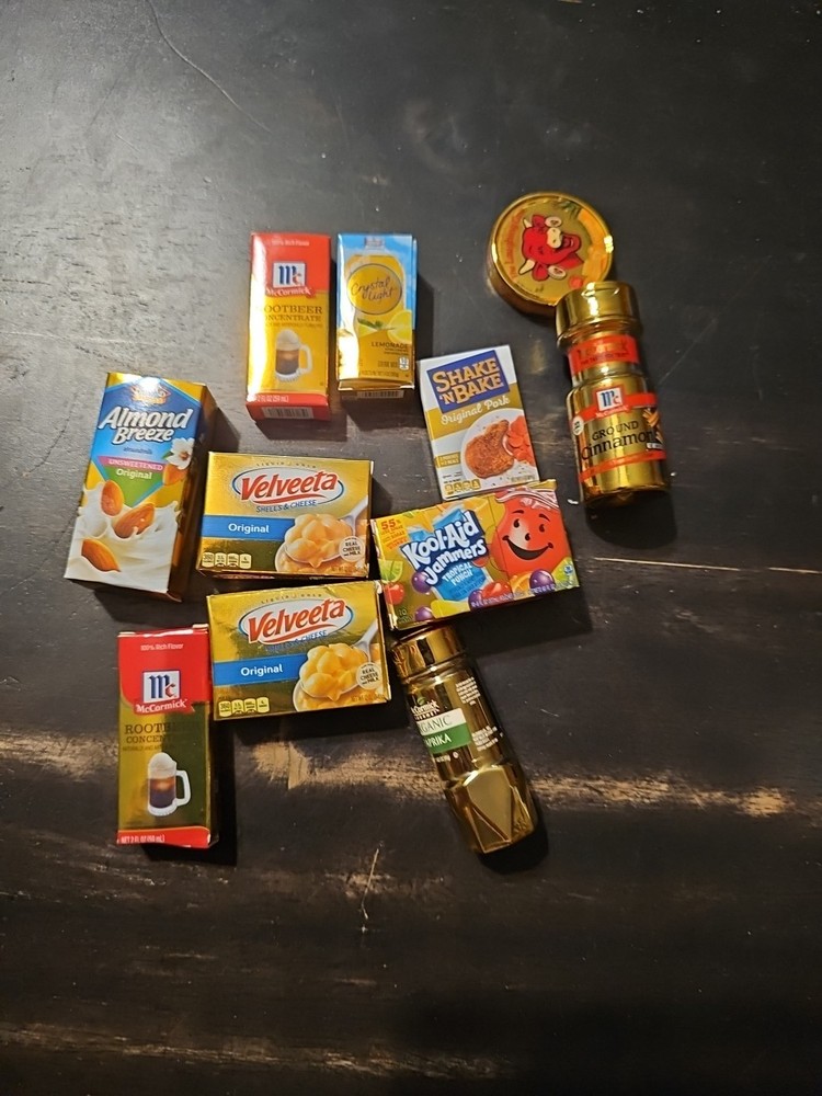 Lot of 11 Mini-Brands/World’s Smallest Toys Velveeta Mccormick Kool-Aid