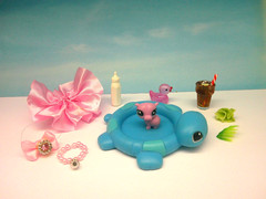 LITTLEST PET SHOP #986 1415 MOM DAD HIPPO & RARE TEENSIE BABY HIPPO FAMILY LOT