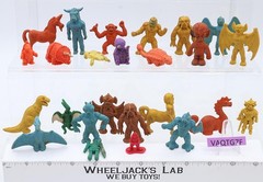 Lot of 33 Soft Plastic / VINTAGE Rubber Monsters Figures Dinosaurs Diener Toys