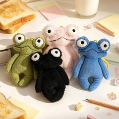 7.1in Frog Plush Pendant Toy Cute Stuffed Animal Doll Bag Charm Soft Gift