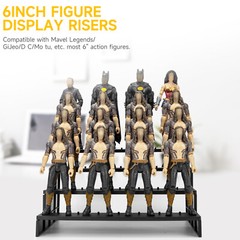 4 Tiers Display Risers Stand Shelf for 6inch Mavel Legends/ Gi Joe Action Figure
