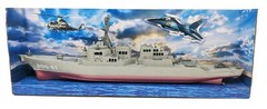 (2 Pack) 17 Inch Military Battleship Destroyer