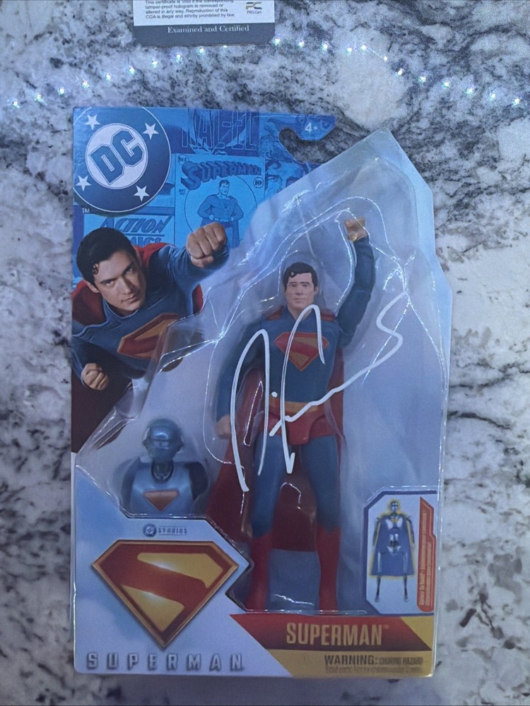SUPERMAN MOVIE 12 Figure Hand Signed David Corenswet, DC Studios, New With COA