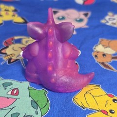 Pokemon Nidoking Clear Figure Finger Puppet 1996 Nintendo Bandai PVC Japan USA