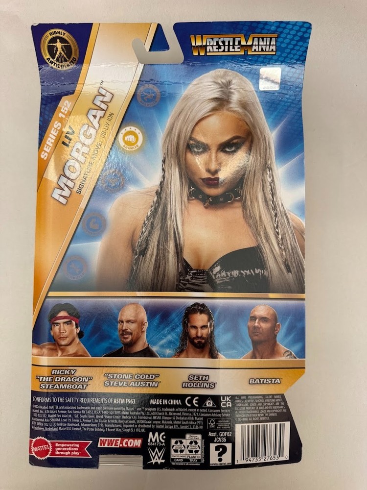 WWE Liv Morgan Main Event Series Series 152 Wrestlemania