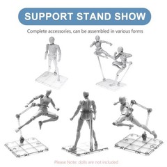 10 × Adjustable Action Figure Display Holder Base Doll Model Support Stand USA