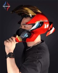 New Iron Man MK50 Helmet 1/1 Wearable Halloween Cosplay Toys Mechahead Automatic
