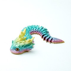 3D Printed Water Snake Model,Articulated Animals figure,Fidget Toys Home Decor