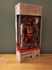 Hasbro Star Wars Mandalorian Warrior Holiday Edition Black Series NEW/SEALED
