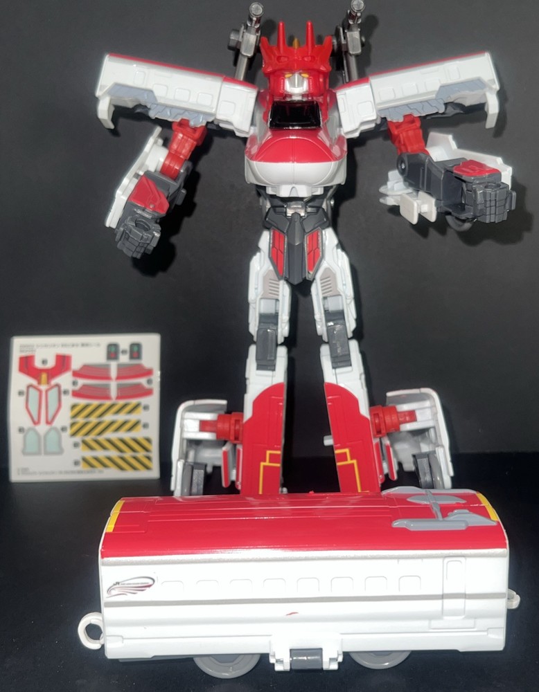 Takara Transforming High Speed Rail Train To Robot Complete Weapons Japanese
