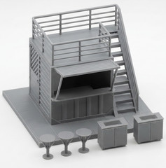 Container Cafe Kiosk Diorama 1:12 1:18 3D Printed Terrain 6 or 4 Inch Figures
