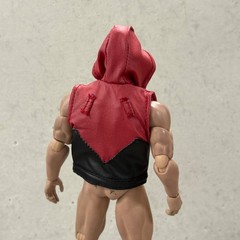 PB-MF-DDCRD-VST: 1/12 Custom Hooded Vest for McFarlane Dawn of DC Red Hood