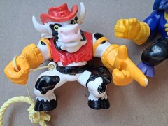 Vintage 1991 Hasbro Cowboy Of Moo Mesa Cowlorado Kid Colonel Cudster set of 2