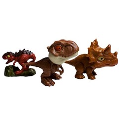 LOT OF 5 Small Hard Plastic Dinosaur Toy Figures ~Mattel Jurassic World & Others