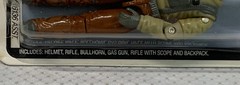 GI Joe 1989 Hasbro Inc “BULLHORN” 4″ Action Figure in Pack Poseable Toy