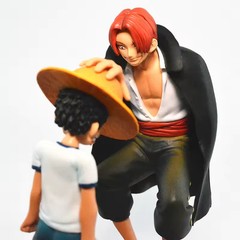18cm OP Monkey D Luffy Four Emperors Shanks Straw Hat PVC Action Figure