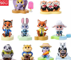 MINISO Zootopia Sit Nicely Series Blind Box Confirmed Figure Judy Nick Authentic