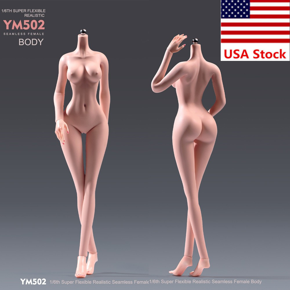 YM502 1/6 Female Normal Skin Body Large Breast Thin Waist 12″Figure w/ Details