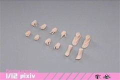 86TOYS T86-ST02-A 1/12 Pale Skin Medium Bust 6″ Female Figure Head Body Dolls
