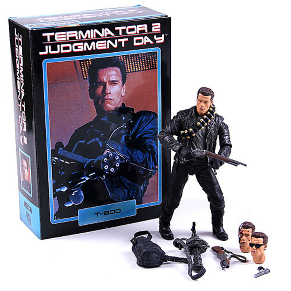 NECA Terminator 2 Judgment Day T-800 Robot Arnold Schwarzenegger Action Figure