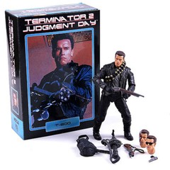 NECA Terminator 2 Judgment Day T-800 Robot Arnold Schwarzenegger Action Figure