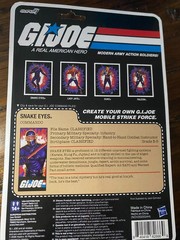 ReAction GI JOE AMERICA’S 250th SNAKE EYES Figure MOC