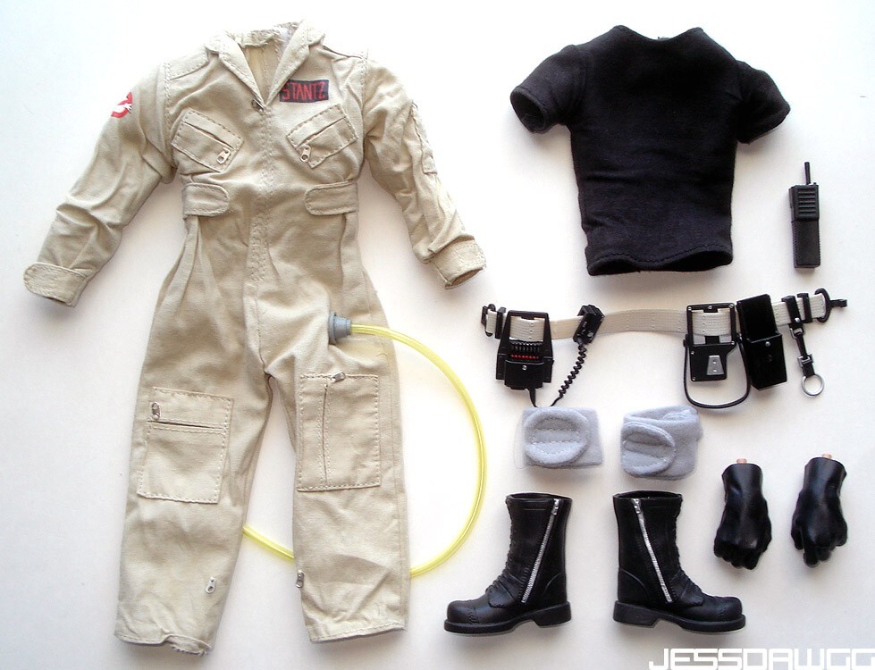 1/6 scale Ray Stantz tan outfit Ghostbusters 1 Mattel for 12″ figure afterlife