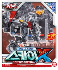 Hello Carbot CRYSTAL SKY SWAT X Limited Edition Police Car Transformer Robot Toy