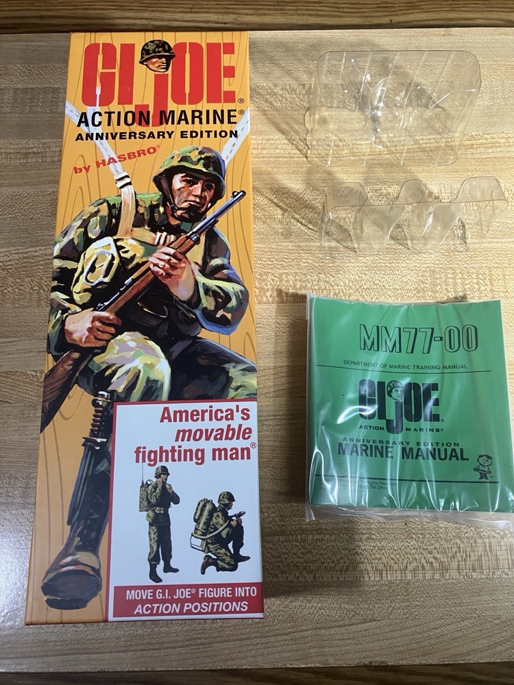 GI JOE 40TH ANNIVERSARY ACTION MARINE EMPTY COFFIN BOX WITH INSERTS & MANUAL