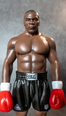 Mike Tyson 1/6 Scale Figure Boxing Champion Statue WBC IBF Belts Custom Handmade