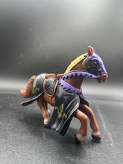 Simba Medieval Kingdoms Horse Black/purple. Knights horse only. Wargaming 5.5”
