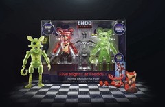 Five Nights at Freddy’s Endo Series Radioactive Foxy + Foxy Figures Jazwares