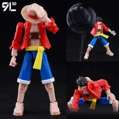 9L3D T13 One Piece Luffy Gear 5 1/12 LUCKY13 Multi-Jointed Action Figure NEW