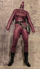 Mezco One:12 Catwoman MDX Female Body Purple Catsuit Boots Belt 1/12 Scale