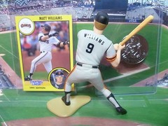 MATT WILLIAMS 1991 Starting Lineup SLU Loose Baseball Figure With Card & Coin